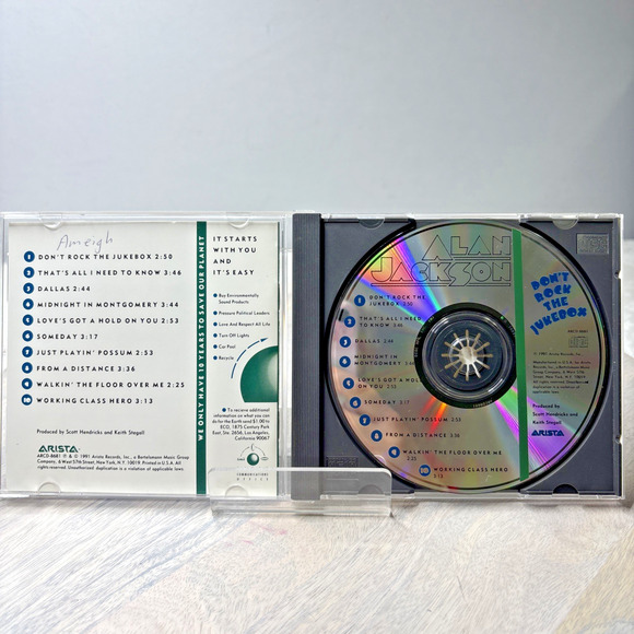 Alan Jackson – Don’t Rock the Jukebox (CD, 1991, Arista Nashville) - Picture 3 of 5